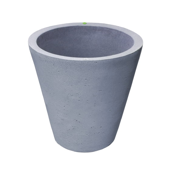 Algreen Crete 26" Self-Watering Planter, Round, Warm Grey Resin