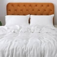 thumbnail image 2 of Highland Feather 100% French Linen Duvet Cover Set - 3 Piece Bedsheet - 1 Duvet Cover & 2 Pillowcases, 2 of 5