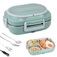 thumbnail image 1 of Wzzjkit Three Compartments Leakage Proof Heating Electrical Lunch Box Plug in Heat Preservation Two in One Lunch Box, 1 of 6