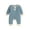 Blue, variant on Clearance 0-3 Month Baby Clothes Boys Fall Simple Splicing Color Collision Bodysuit Crawlsuit Preemie Clothes Girl (Blue,70)