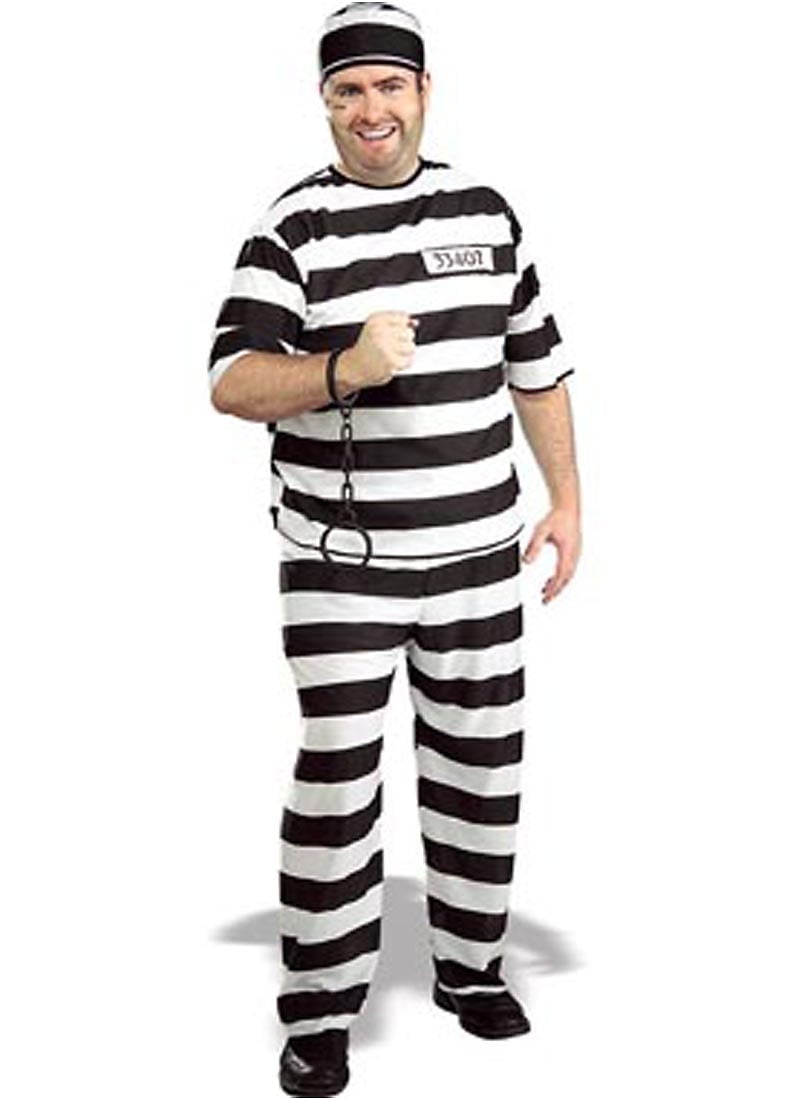 Adult Prisoner / Convict Costume Rubies 888433