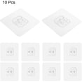 thumbnail image 5 of Unlorspy 10 Pcs Clear Shower Caddy Adhesive Sticker Hooks, 7 x 7 cm, Plastic, 100% Plastic, Shower Caddy, Shower Hook, Kitchen, Bathroom, Living Room, 5 of 5
