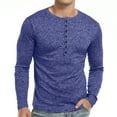 thumbnail image 4 of HAOMEILI Men's Casual Stretchy Slim Fit Long Sleeve Henley Shirt, 4 of 6