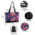 thumbnail image 2 of FORMRS Canvas Laptop Tote Bag for Women with 15.6" Computer Compartments Shoulder Handbag, Vibrant Art Flowers, 2 of 7