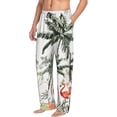 thumbnail image 2 of Xecao Flamingo Palm Trees Men's Straight Lounge Pajama Pants: The Ultimate in Comfortable Sleepwear, 2 of 9