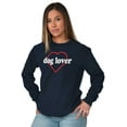 thumbnail image 4 of Cute Dog Lover Heart Pet Parent Owner Women's Long Sleeve T Shirt Brisco Brands S, 4 of 6