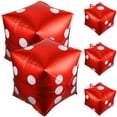 thumbnail image 3 of 5 globos cúbicos de aluminio con forma de dados para decoración de fiestas temáticas de casino, 3 of 8