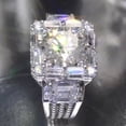 thumbnail image 4 of Unisex Adjustable 5 Carat Moissanite Ring White Gold, 4 of 7