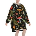 thumbnail image 3 of Mushroom Gifts Wearable Blanket Oversized Blanket Cozy Hoodie For Adults Sweatshirt Sweater Blanket With Pocket, 3 of 6