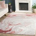 thumbnail image 2 of SAFAVIEH Meadow Felicity Wavy Marble Area Rug, Light Grey/Pink, 6' x 9', 2 of 8