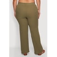 thumbnail image 4 of Women's Plus Size Gauze Knit High Waisted Straight Leg Pants, 4 of 4