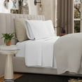 thumbnail image 4 of Aireolux 500 Thread Count TENCEL Lyocell Bedsheet Set – 4-Piece, Ultra-Soft & Silky, Temperature-Regulating-Full Arctic White, 4 of 9