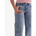 thumbnail image 5 of Justice Girls Cargo Wide Leg Jeans, Sizes 6-18, Slim & Plus, 5 of 10
