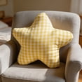thumbnail image 7 of AUNVITO Plaid Star Shaped Throw Pillow Plush Toy 12 x 12 Inches, Soft Stuffed Cushion for Couch Bed, Decorative Accent Pillow with Polyester Filling, Farmhouse Home Decor, 7 of 7