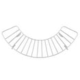 thumbnail image 2 of Outdoor Stainless Steel Grilling Tray With Oil Draining Rack Portable Camping Folding Clip-Fix Fryer Filter Half-Round Heat Insulation Stand, 2 of 5