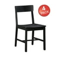 thumbnail image 5 of Mainstays Wood Dining Chair 4 Pack, Black Color, Wood Seat Pad, Include 4 Chairs for Indoor, 5 of 12