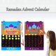 thumbnail image 3 of Ramadán fieltro Ramadán Eid Mubarak Kareem colgante de pared Calendario de Cuenta regresiva numerada decoración de fiesta en casa, 3 of 3