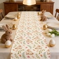 thumbnail image 4 of Fwttom Easter Decorations Easter Egg Bunny And Floral Table Runner Suitable For Outdoor And Indoor Party Decorations And Kitchen And Home Dining Table Decorations, 4 of 6