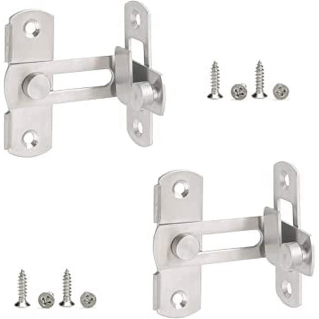 Pestillo corredizo para puerta abatible MACHAO Pestillo de acero inoxidable de 90 grados cerradura de puerta de seguridad