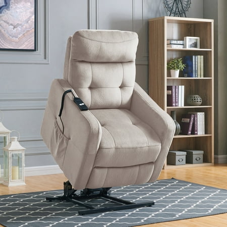 - Lucie Power Recliner and Lift Chair in Platinum Velour