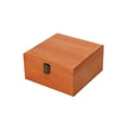 thumbnail image 3 of Caja de almacenamiento de madera Sunnimix Vitrina de joyería Marrón 195x195x10cm, 3 of 8
