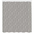 thumbnail image 3 of Ambesonne Modern Shower Curtain, Geometric Maze, 69"Wx75"L, White and Army Green, 3 of 3