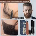 thumbnail image 1 of Stylo de Remplissage Imperméable pour Barbe d'Homme Kit de Remplissage de Crayon et Brosse Moustache, 1 of 1