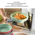 thumbnail image 4 of 2Pcs Resuable Silicone Fryer Liner Collapsible Square Silicone Fryer Pot for Baking Cakes Bread Meat High Temperature Resistance, 4 of 8
