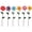 Colorful, variant on Valentines Day Decorations Outdoor, Set of 6 Rose Metal Flowers Decorative Garden Stakes for Valentines Day Decor, Lovely Yard Stakes for Home Lawn Pot Flowerbed Wedding Anniversary