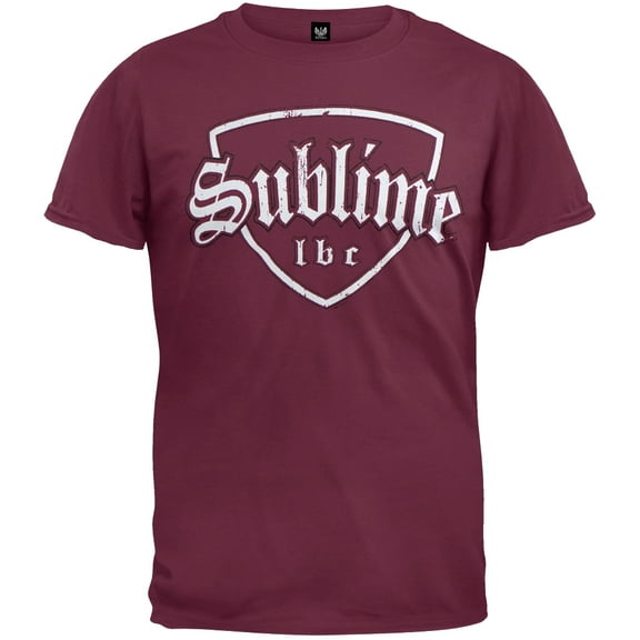 Sublime Men's Distressed Crest Short Sleeve T Shirt