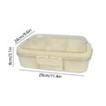 thumbnail image 3 of CQCYD under $5 Snackle Box Container, Vegetable Tray with Lid, Divided Serving Tray with Lid, 6 Compartment Veggie Platter, Snack Box Container, Food Organizer for Nuts, Candy, Fruits, 3 of 6