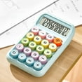 thumbnail image 4 of WKSCLPAI Cute Dopamine Colorway Calculator, Portable Multi-function Calculators with 12-Digit LCD Display, Small Desktop Calculator with Stylish Computing Mechanical Keyboard, Sky Blue, 4 of 5