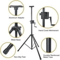 thumbnail image 3 of Sound Town 2-Pack Crank-Up Tripod Speaker Stands, with Carry Bags, Pole-Mount Adapter Brackets, Black (STSDA-78CU-PAIR), 3 of 7