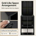 thumbnail image 6 of Costway Computer Desk with Bookshelf 12 Cubes Study Writing Table Laptop Workstation, 6 of 10