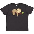 thumbnail image 3 of Inktastic Cute Sloth Sleeping On Tree Branch, Lazy Sloth Youth T-Shirt, 3 of 5