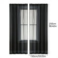 thumbnail image 2 of Solid Color Semi Sheer Curtains for Living Room Bedroom Light Filtering Window Drapes Timeless Design, 2 of 8