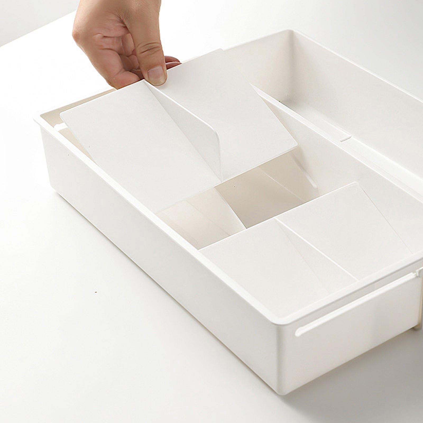 TISHITA Cutlery Storage Box, Utensil Sorter Box, Expandable Cutlery Tray, Silverware Drawer Organizer for Restaurant Kitchen Bar Cafe