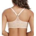 thumbnail image 2 of Curyon Racerback Front Close Bra Women's Underwire Unpadded Plus Size Bras,38C, 2 of 6