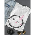 thumbnail image 3 of Free Hugs! Narwhal Doodle T-Shirt Women -Image by Shutterstock, Female x-Large, 3 of 4