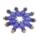thumbnail image 3 of 1 unidades de corchos vacíos pequeños con mensaje en forma de frascos de vidrio, colgantes con dijes Gota de lágrima azul, 3 of 8