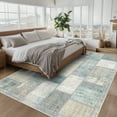 thumbnail image 2 of 8'x10' Area Rugs for Living Room Modern Rug Soft Low Pile Non Slip Carpet Machine Washable Indoor Rug for Bedroom Dining Room, Blue, 2 of 7