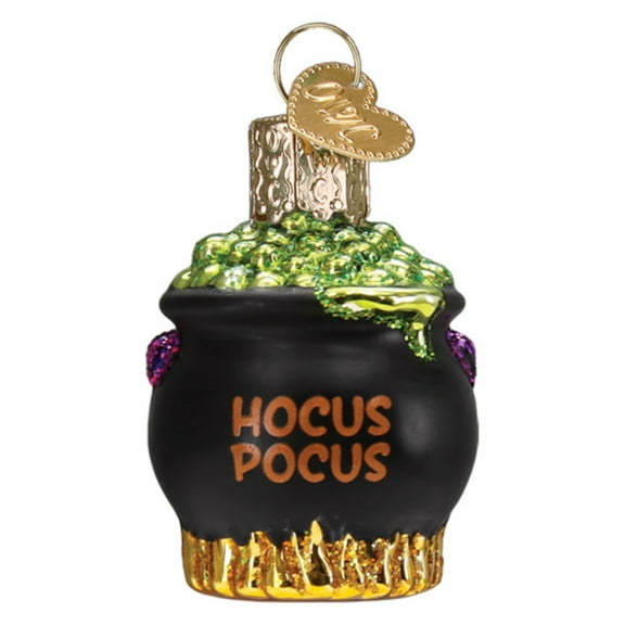 Old World Christmas 2.00In Mini Halloween Cauldron, Glass, Love Potion Magic 86754