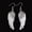 White, variant on Angel Wing Dangle Earrings Crystal Rhinestone Fashion Bridal Party Jewelry New