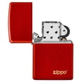 thumbnail image 6 of Zippo Metallic Red Matte Zippo Logo Pocket Lighter, 6 of 6