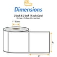 thumbnail image 4 of LAICAIW-3" x 3" Direct Thermal Labels-Compatible with Zebra & Rollo Desktop Label Printers and More \u2013 1\u201d Core, Permanent Adhesive & Perforated [500 Labels per Roll, 1 Roll], 4 of 7