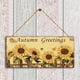 thumbnail image 4 of Letrero de Madera de Girasol para Pared | Placa Rústica para Decoración Del Hogar | Etiqueta de Madera Grabada con Cuerda | 20 X 10 Cm | Color Madera Natural | Regalo Estilo Rústico para Salón, Cocin, 4 of 6
