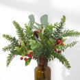 thumbnail image 4 of Cheers 1Pc Artificial Flower Leaf Plastic Fake Plant Christmas Wedding Window Decor, 4 of 6