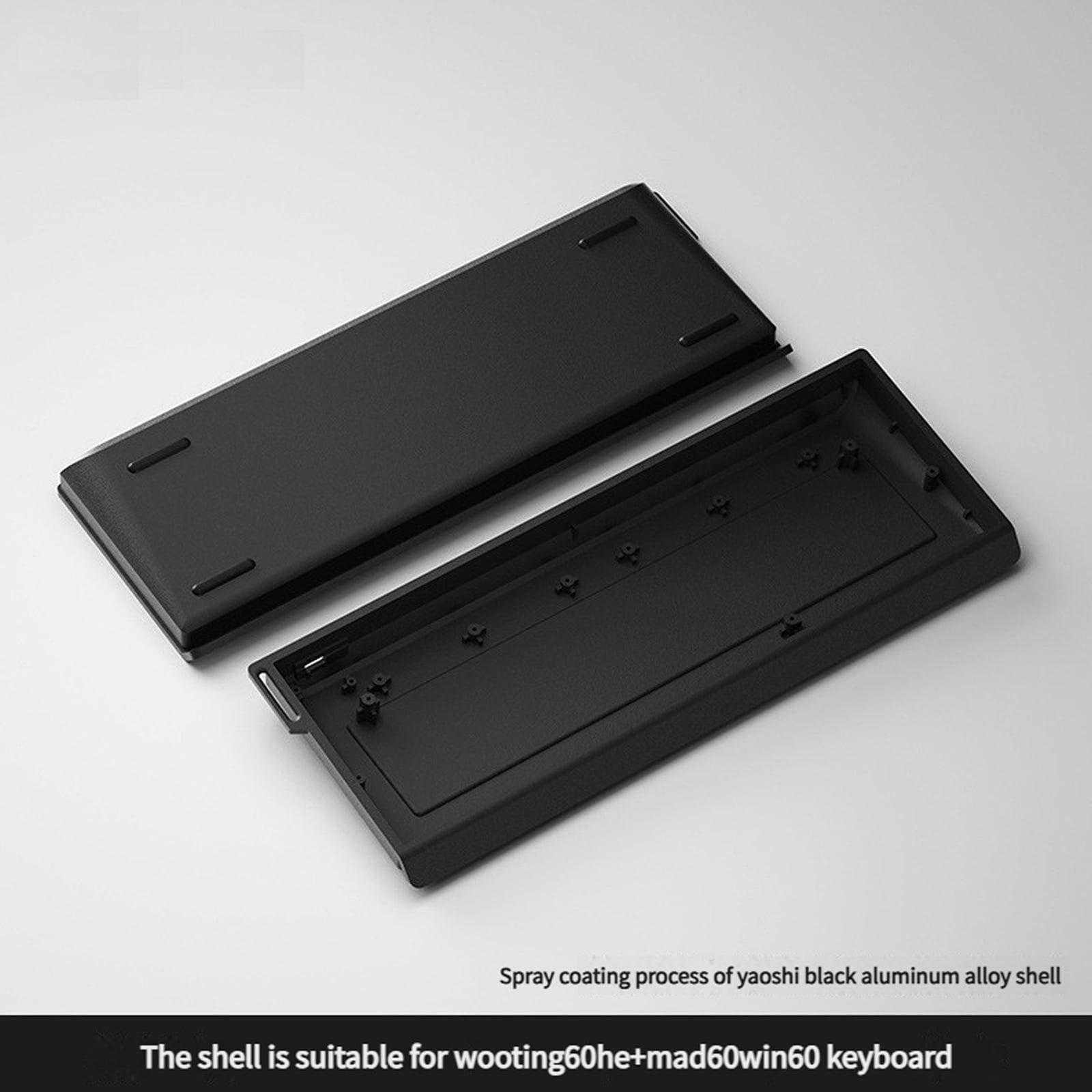 Aluminum Keyboard Case Customized Mechanical Gaming Keyboard Housing Shell for Wooting 60HE MAD60 61 Key Keyboards