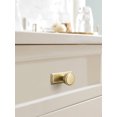 thumbnail image 3 of Goo-Ki Champagne Bronze Cabinet Drawer Knobs with Backplate or Spacer Zinc Alloy Kitchen Hardware, 6 Pack Single Hole Cabinet Pull Handles, 3 of 9