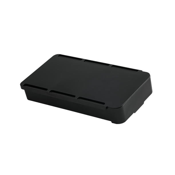 Cajón de almacenamiento de escritorio multifuncional Inteprter negro 19.8x10.5x3.3 cm